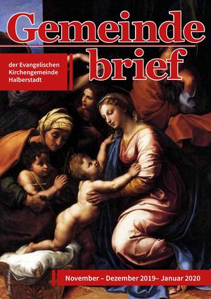 GEMEINDEBRIEF Ev. KG Halberstadt NOVEMBER 2019 BIS JANUAR 2020