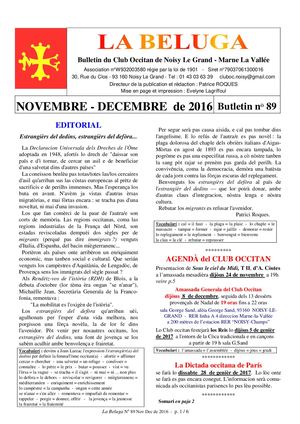 BELUGA 89 NOVEMBRE-DECEMBRE 2016