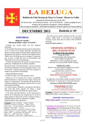 BELUGA 69 DECEMBRE 2011