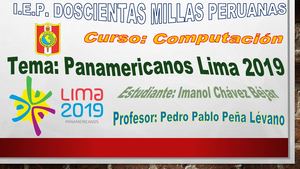 Panamericanos 2019 Chávez
