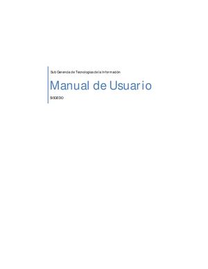 Manual Sisgedo V 1 5