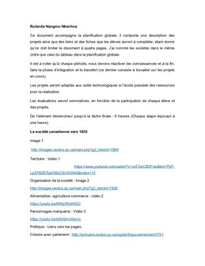 Document Accompagnant La Planification Globale Rolande Nangmo