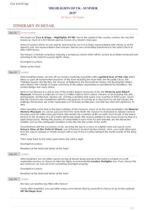 Europe Tour Packages -Get Complete Itinerary for Europe Tour by Cox & Kings