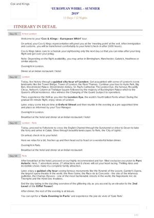 Last Minute Singapore Tour Packages -Find Detailed Itinerary for Singapore Packages by Cox & Kings