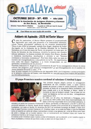 Atalaya Octubre Nº 455 Año 2019