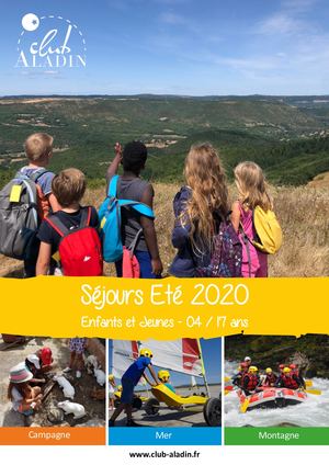 Brochure Eté 2020 Séjours Club Aladin
