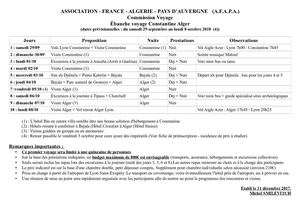 Afapa Voyage En Algérie Sept Oct2018