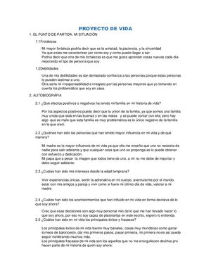 Proyecto De Vida