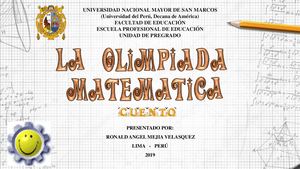 Olimpiada Matemática Ronald Mejia