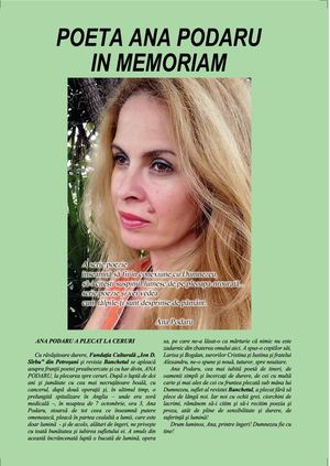 IN MEMORIAM ANA PODARU