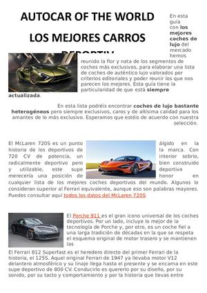 Revista De Carros