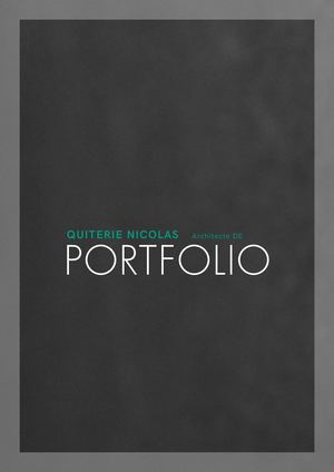 PORTFOLIO Quiterie Nicolas