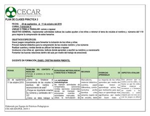 Plan De Clases Y Diario De Campo 1