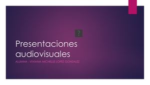 Presentaciones Audiovisuales
