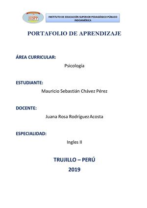 Portafolio Psicologia Ii