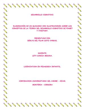 Glosario Desarrollo Cognitivo