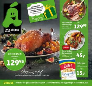 Á tilboðsblað vika 45