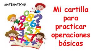 Mi Cartilla Para Practicar Operaciones Básicas