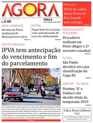 Jornal Agora - Edição 12489 - 5 de Novembro de 2019