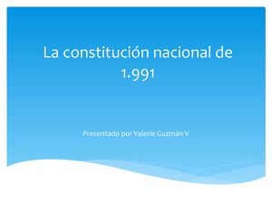 La Constitución Nacional