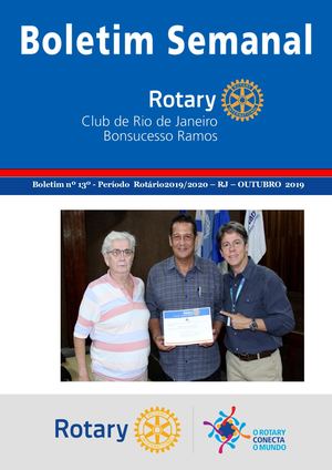 13º BOLETIM DE ROTARY CLUB DE RIO DE JANEIRO - BONSUCESSO RAMOS 2019-2020