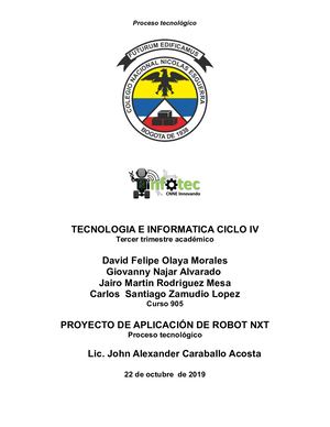 Proceso Tecnológico