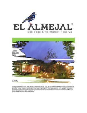Ecolodge El Almejal