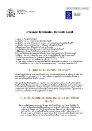 Deposito Legal