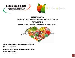 MANUAL DE DIETAS TERAPÉUTICAS PARTE I