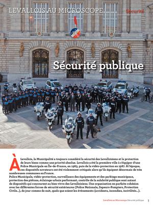 SÉCURITÉ PUBLIQUE