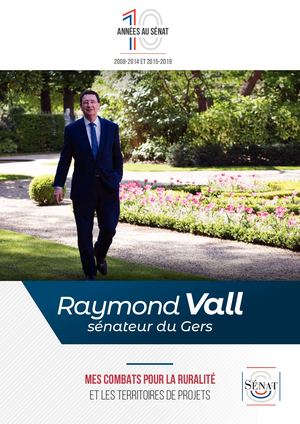 Brochure "10 années au Sénat"_ Raymond Vall