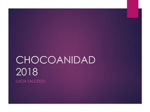 La Chocoanidad 2018 Oriana,maryory y luisa