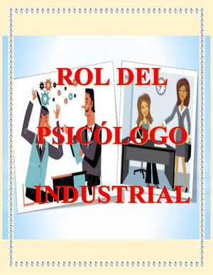 Rol Del Psicologo Industrial 1