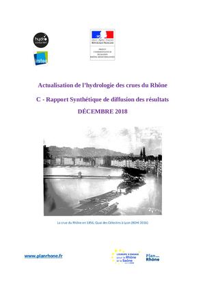 Rapport Synthetique de l’étude d’actualisation de l’hydrologie des crues du Rhône