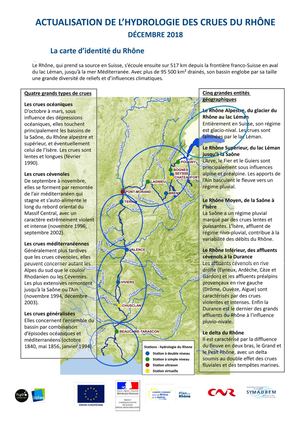Plaquette sur l’étude d’actualisation de l’hydrologie des crues du Rhône