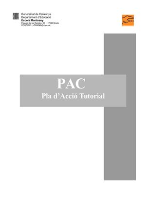 Pla D’acció Tutorial