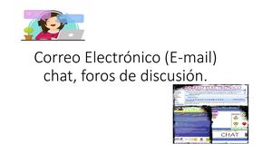 Correo Electrónico (E Mail) Chat, Foros Diapositivas Copia Convertido