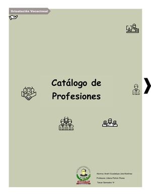 Catalogo de Profesiones