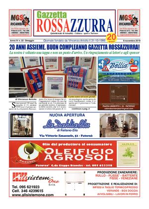 Gazzetta Rossazzurra Anno Iv N 22 Del 9 11 2019