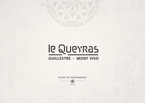 Guide du partenariat de l'Office de Tourisme du Guillestrois et du Queyras 2020