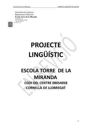 Projecte Lingüístic