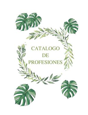 Catalogo De Profesiones