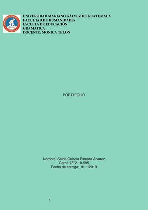 Portafolio De Gramatica