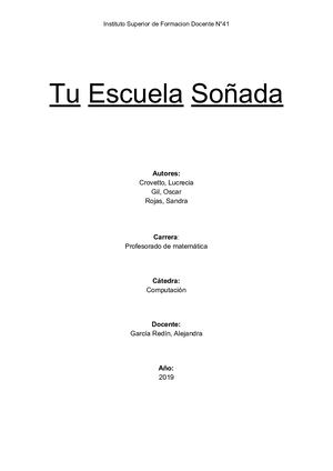 Tu escuela soñada