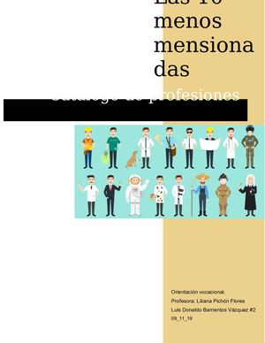 Catalogo De Profesiones