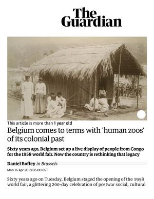 BELGIUM: FACES THEIR HUMAN ZOO'S [2018]