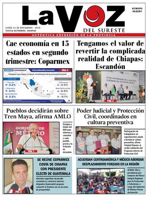 Diario La Voz del Sureste  11-11-2019