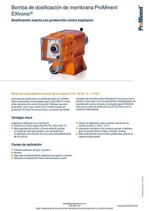 BOMBA DOSIFICADORA PROMINENT EXTRONIC
