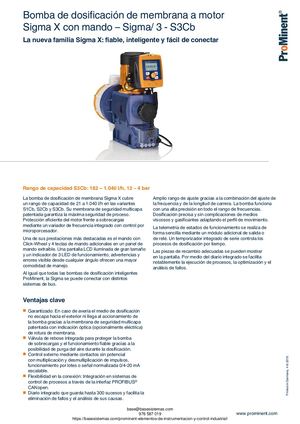 BOMBA DOSIFICADORA MEMBRANA PROMINENT SIGMA 3