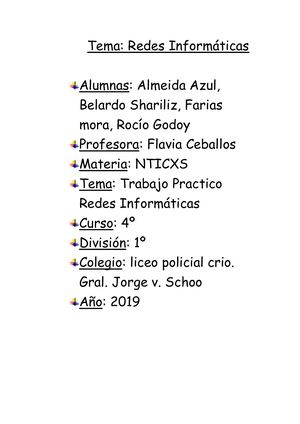 Trabajo Practico Redes Informaticas